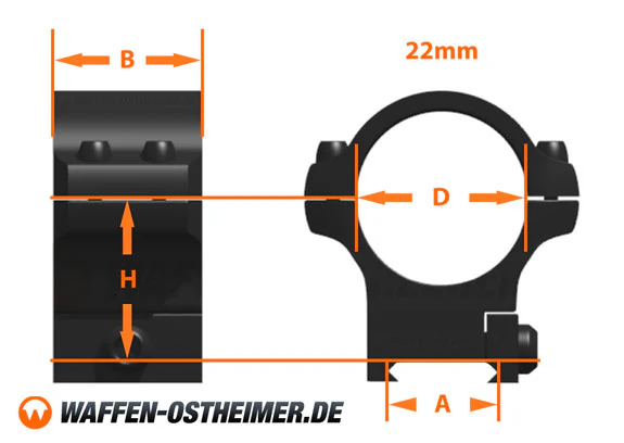 BLOWOUT ! 30mm Hochmontage für Weaverschienen - Image 2