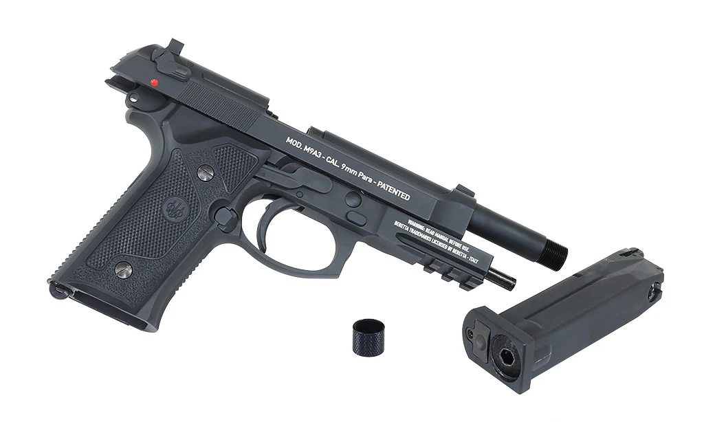 Beretta M9 A3 Vollmetall CO2 Blowback Airsoft 6mm schwarz - Image 3