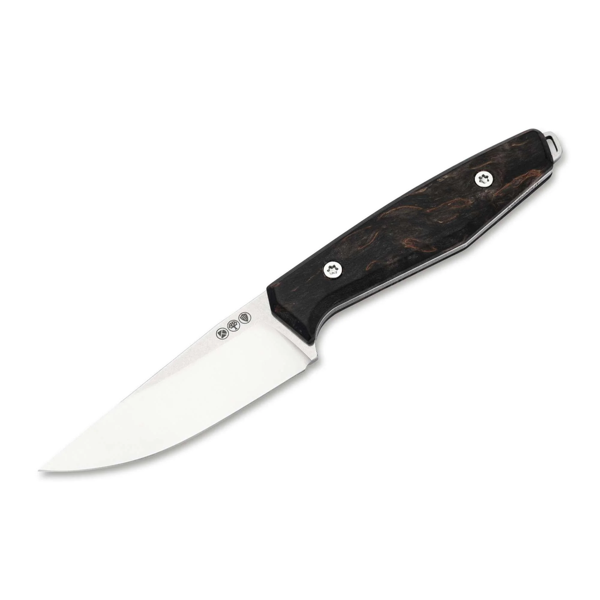 Böker AK1 Droppoint MagnaCut Maserbirke Black | EDC Messer