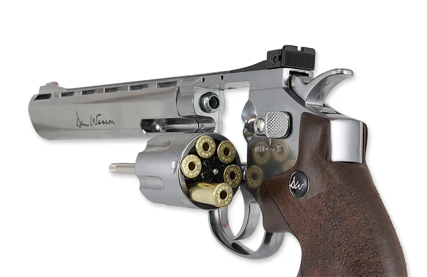Dan Wesson 8" Stainless Look CO2 Revolver 4,5mm - Image 5
