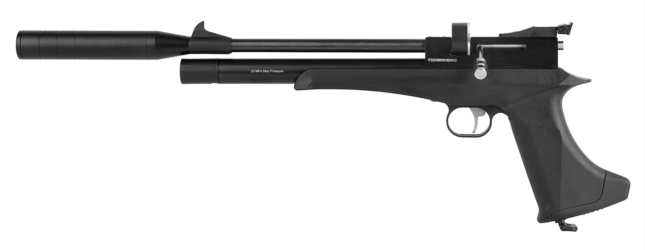 DIANA Bandit Black Pressluftpistole Kaliber 5,5mm mit Schalldämpfer und Regulator - Image 3