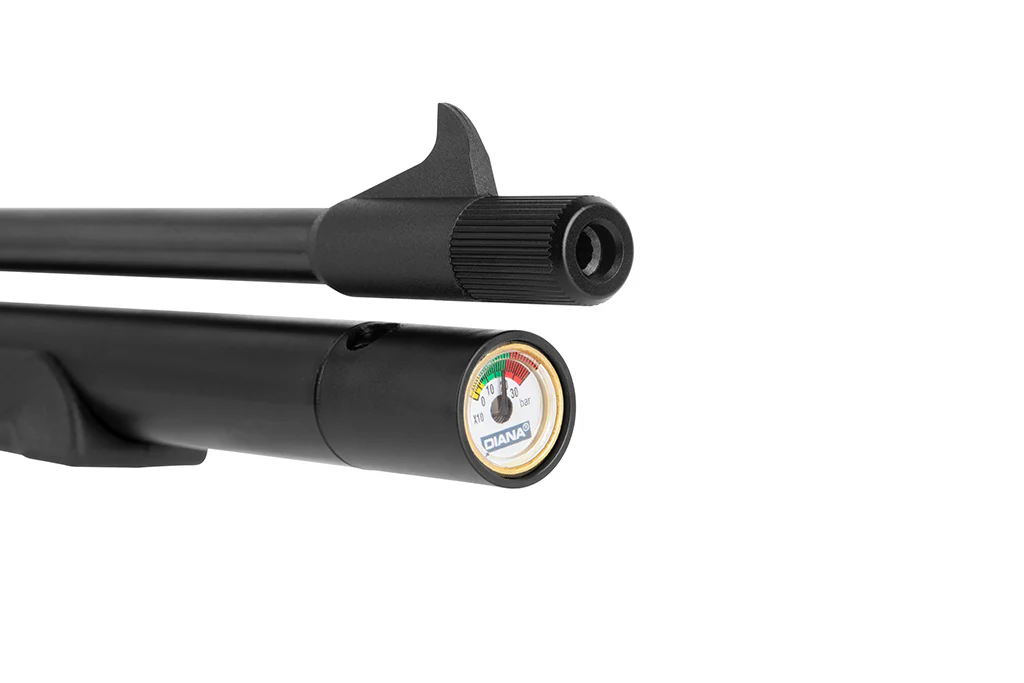 DIANA Bandit Black Pressluftpistole Kaliber 5,5mm mit Schalldämpfer und Regulator - Image 5