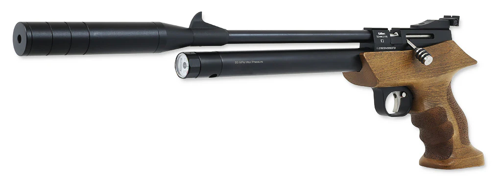 DIANA Bandit Pressluftpistole Kaliber 5,5mm mit Schalldämpfer und Regulator - Image 7