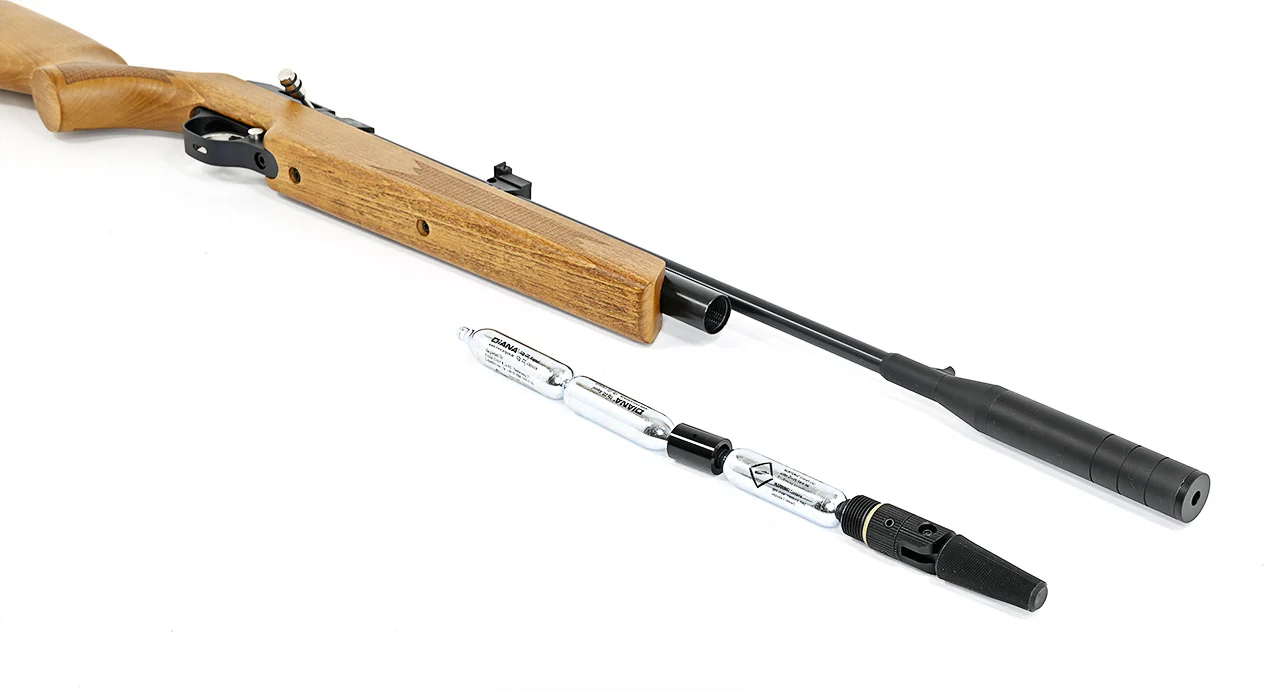DIANA Trailscout Holz CO2 Luftgewehr Kaliber 4,5mm mit Schalldämpfer - Image 4