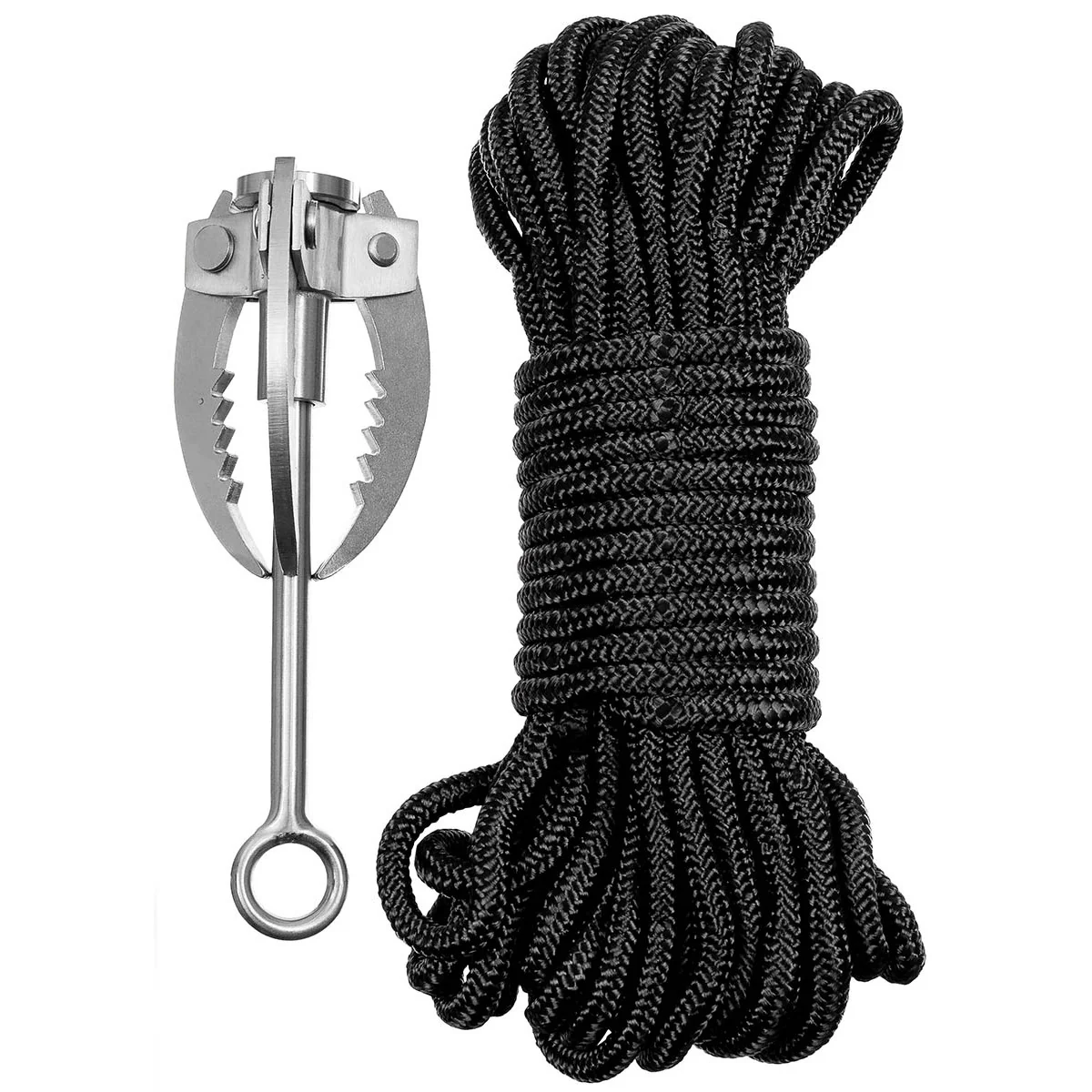 Edelstahl Wurfanker klappbar mit 15m Seil - Image 3