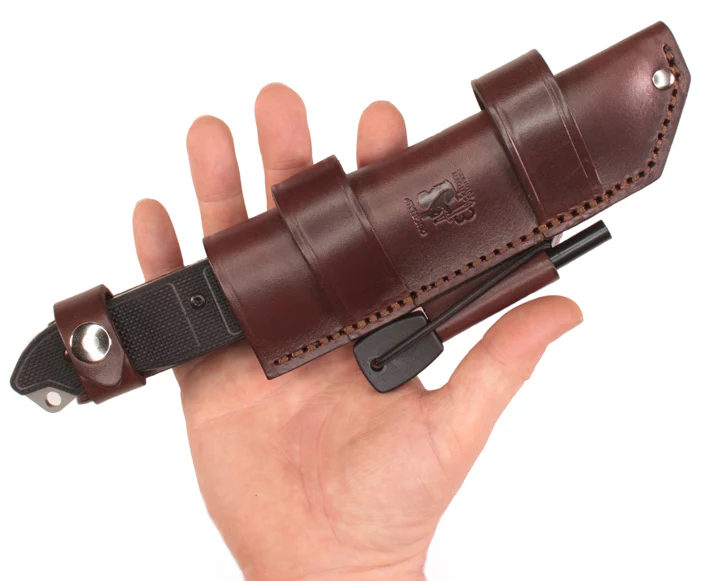 Eickhorn EBK Bushcraft Knife / Messer mit Lederscheide und Feuerstahl - Image 6