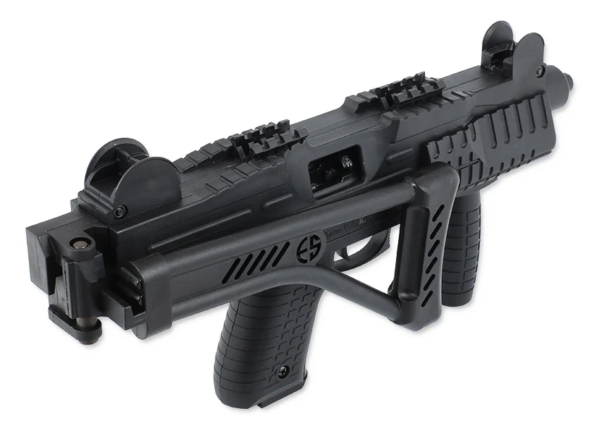 Rarität ! Ekol ASI Schreckschuss Maschinenpistole 9mm PAK mit Klappschaft - Image 4