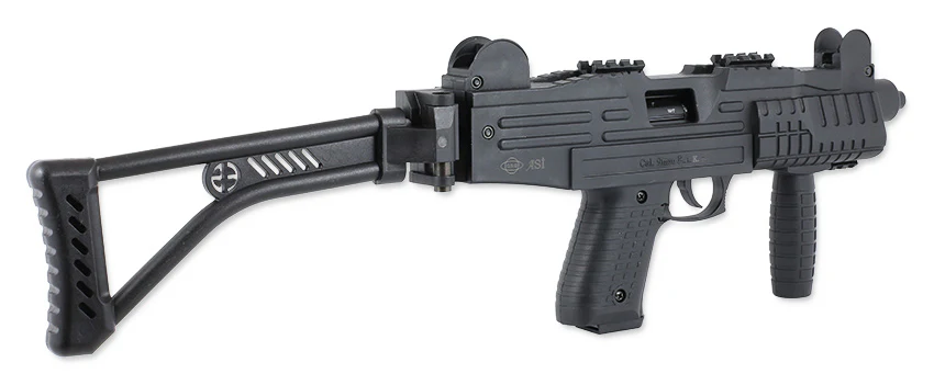 Rarität ! Ekol ASI Schreckschuss Maschinenpistole 9mm PAK mit Klappschaft - Image 5