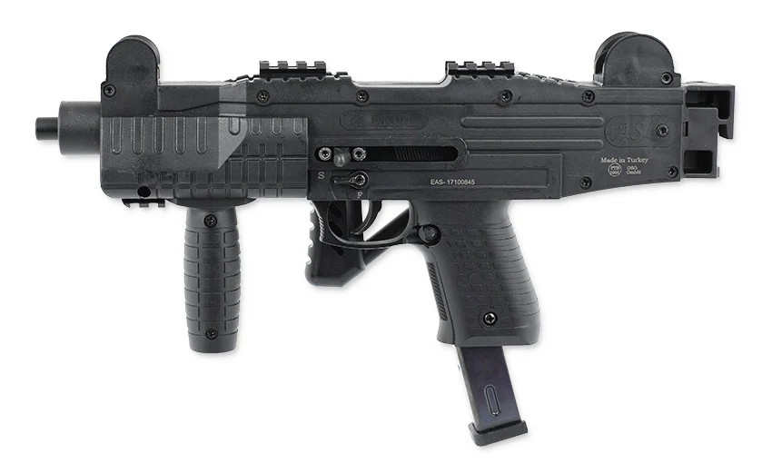 Rarität ! Ekol ASI Schreckschuss Maschinenpistole 9mm PAK mit Klappschaft - Image 6
