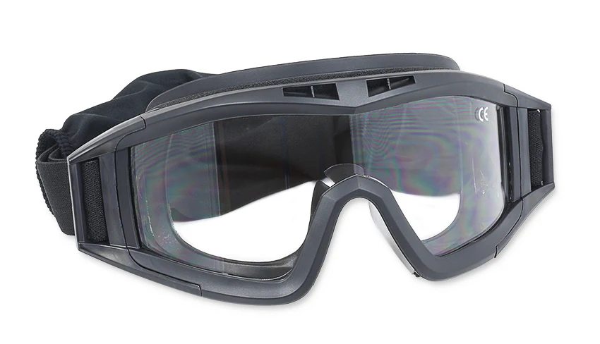 Elite Force MG 300 Taktische Brille mit Gittereinsatz und Scheiben gelb und klar