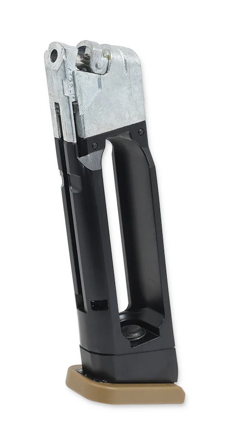 Magazin Glock 19X Blowback CO2 Luftpistole im Kaliber 4,5mm Rundkugel - Coyote