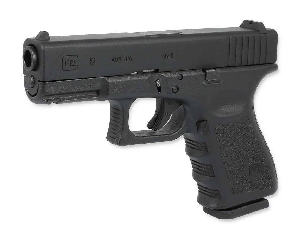 Glock 19 Gasblowback Airsoftpistole Kaliber 6mm BB - Original Lizenz und Markings