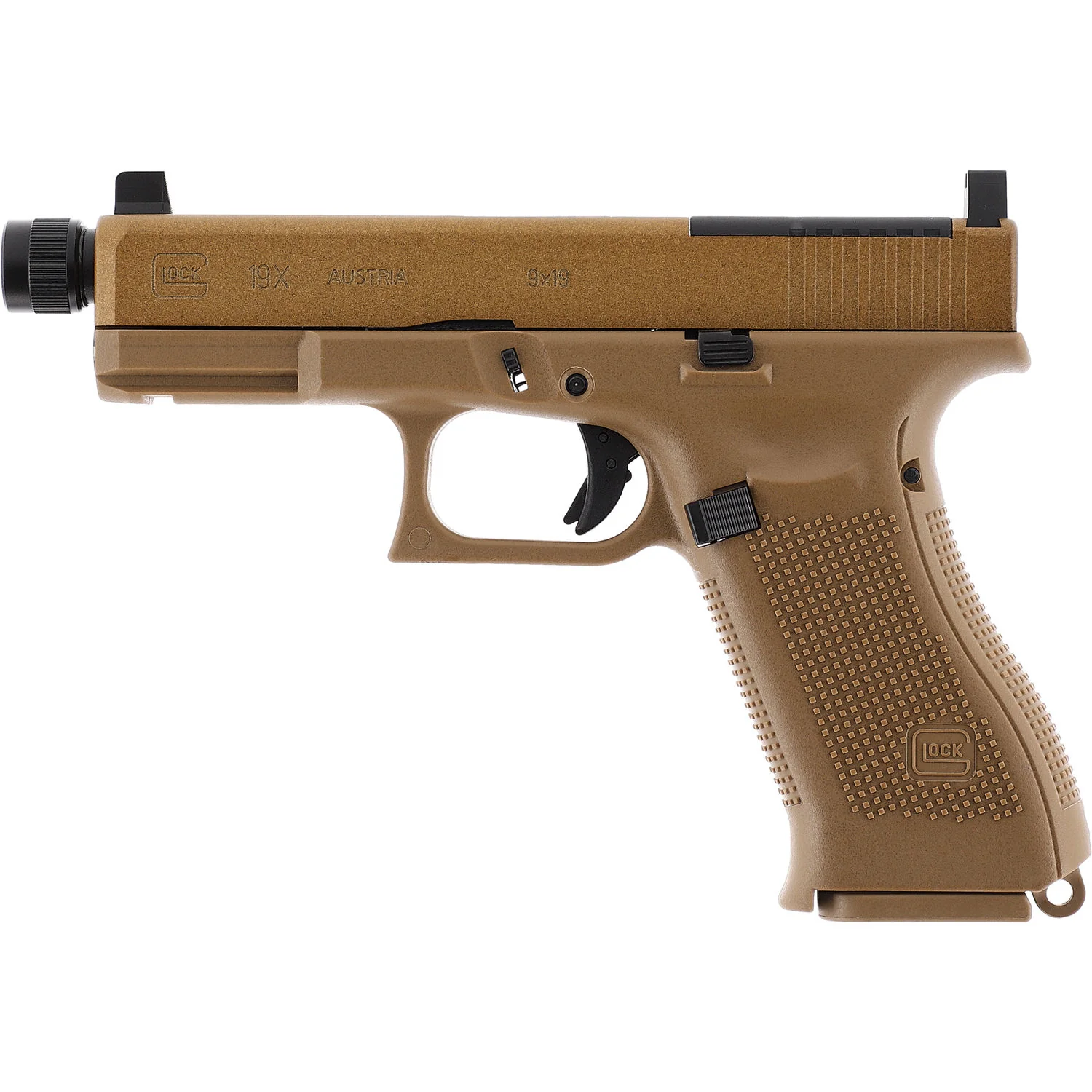 GLOCK 19X MOS CO₂ Blowback Luftpistole – 4,5 mm BB mit Optics Ready System