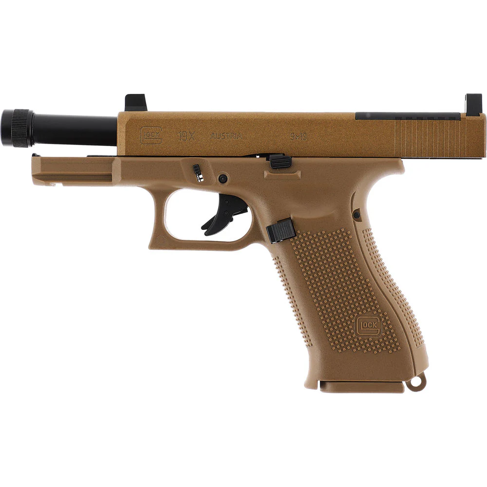 GLOCK 19X MOS CO₂ Blowback Luftpistole – 4,5 mm BB mit Optics Ready System - Image 4