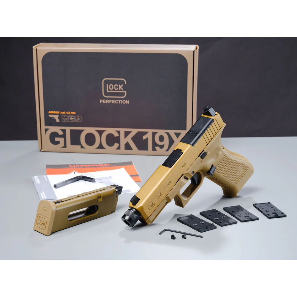 GLOCK 19X MOS CO₂ Blowback Luftpistole – 4,5 mm BB mit Optics Ready System - Image 7