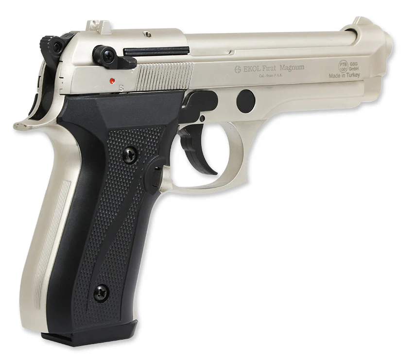 GSG Ekol Firat Magnum mattvernickelt 9mm PAK Schreckschuss - Image 2