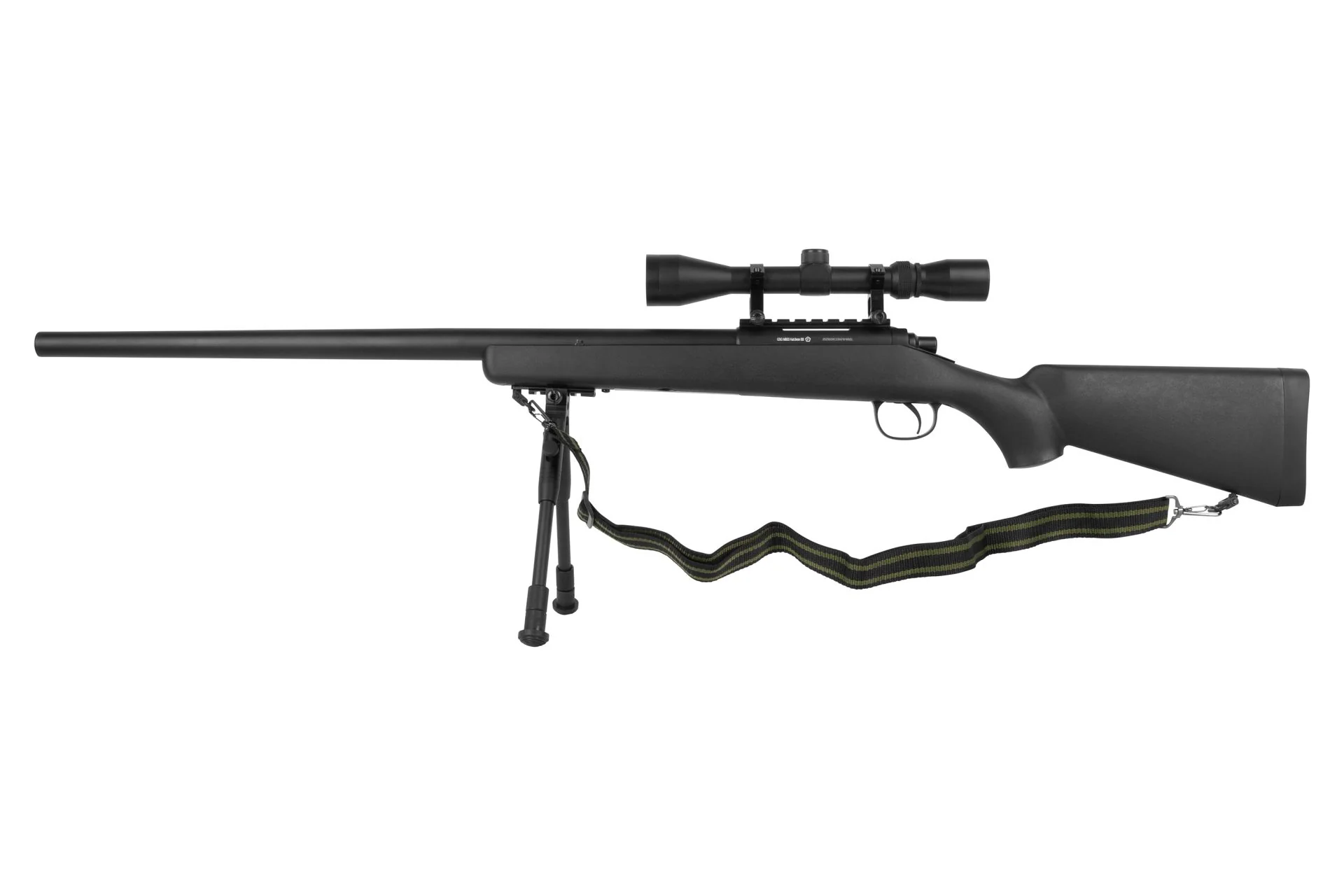 GSG MB03 Sniper Set Schwarz 6mm - Airsoft Federdruck - inkl. 3-9x40 Zielfernrohr