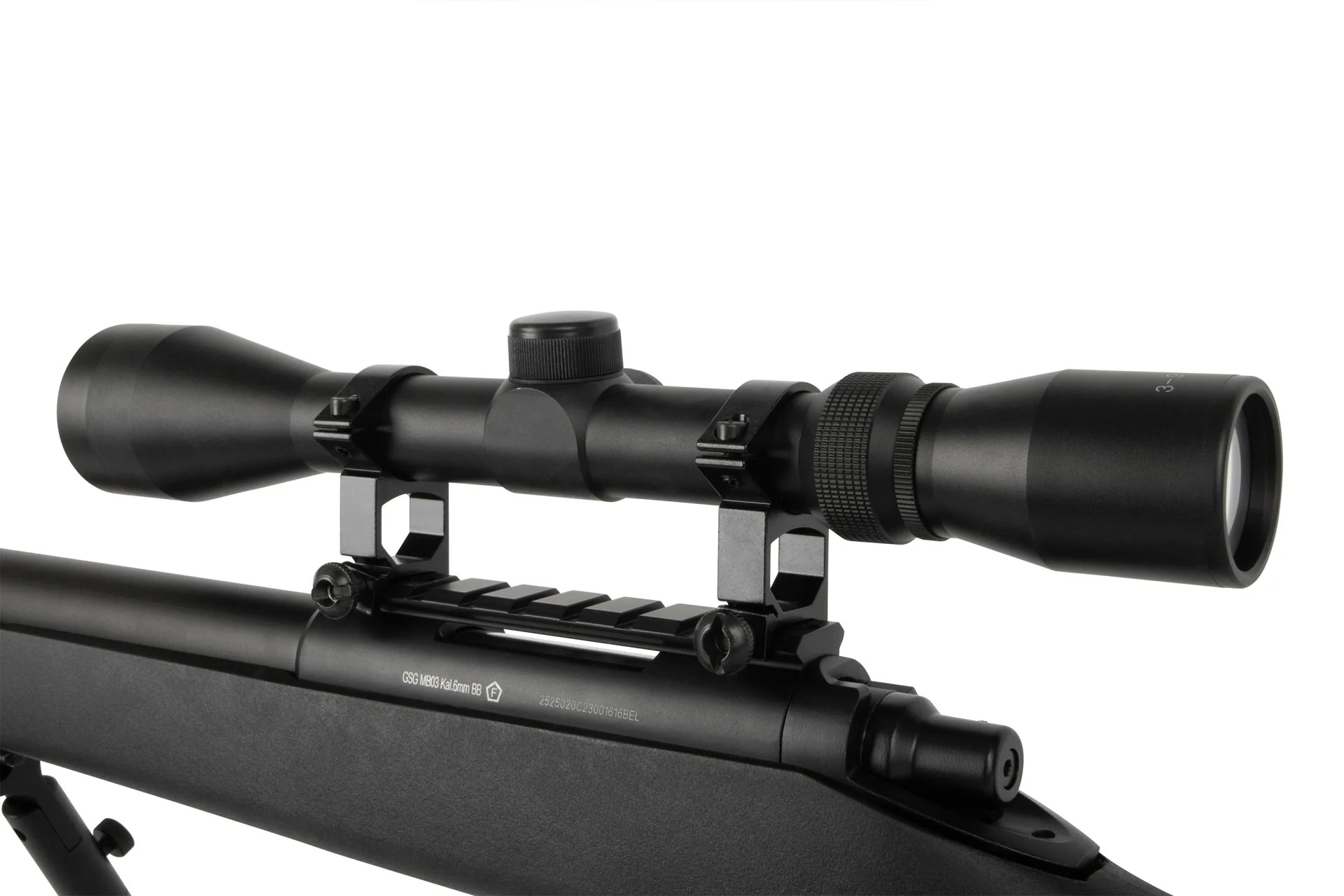 GSG MB03 Sniper Set Schwarz 6mm - Airsoft Federdruck - inkl. 3-9x40 Zielfernrohr - Image 5