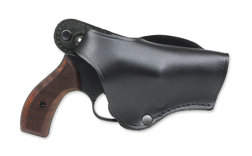 Gürtelholster Leder für 2,5 Zoll Revolver Weihrauch HW88 und HW37, Röhm RG59