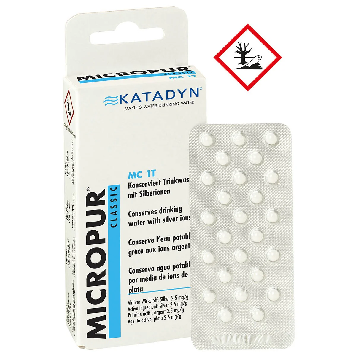Katadyn Micropur 100 Tabletten für Wasseraufbereitung