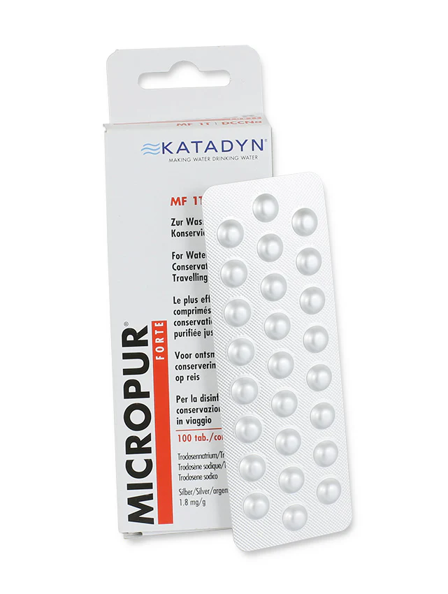 Katadyn Micropur Forte 100 Tabletten für Wasseraufbereitung
