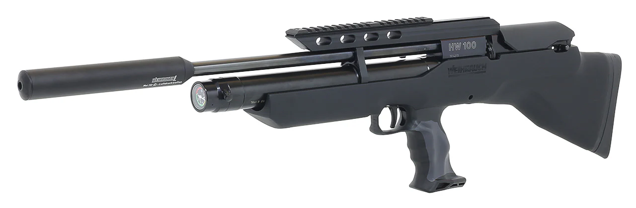 Weihrauch HW100 BP Bullpup Pressluftgewehr 4,5mm mit Schalldämpfer - Image 3