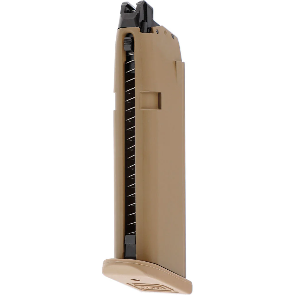 Magazin Glock 17 GEN 5 Coyote (VFC) Gasblowback Airsoftpistole Kaliber 6mm BB - Original Lizenz
