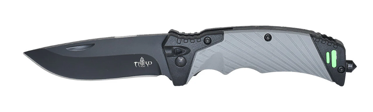 Outdoor EDC Taschenmesser "4 in 1" S | Feuerstarter | Glasbrecher | Notpfeife