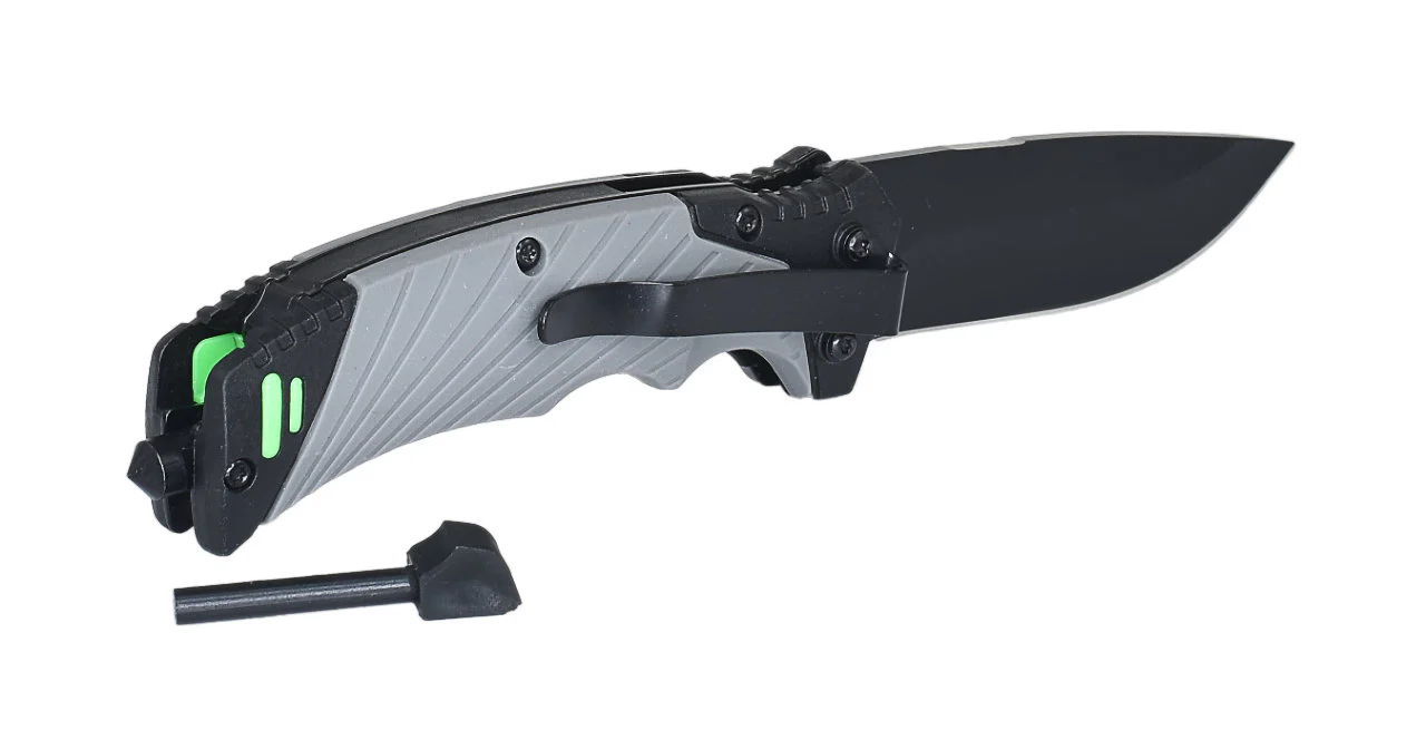 Outdoor EDC Taschenmesser "4 in 1" S | Feuerstarter | Glasbrecher | Notpfeife - Image 2
