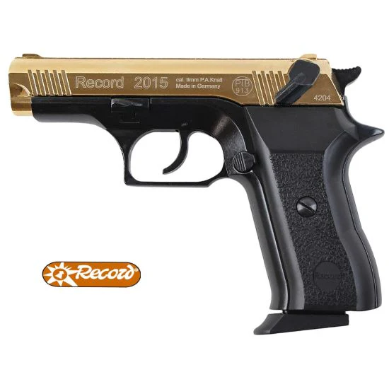 Record Mod. 2015 bicolor gold / brüniert Schreckschusspistole 9mm PAK - Image 2
