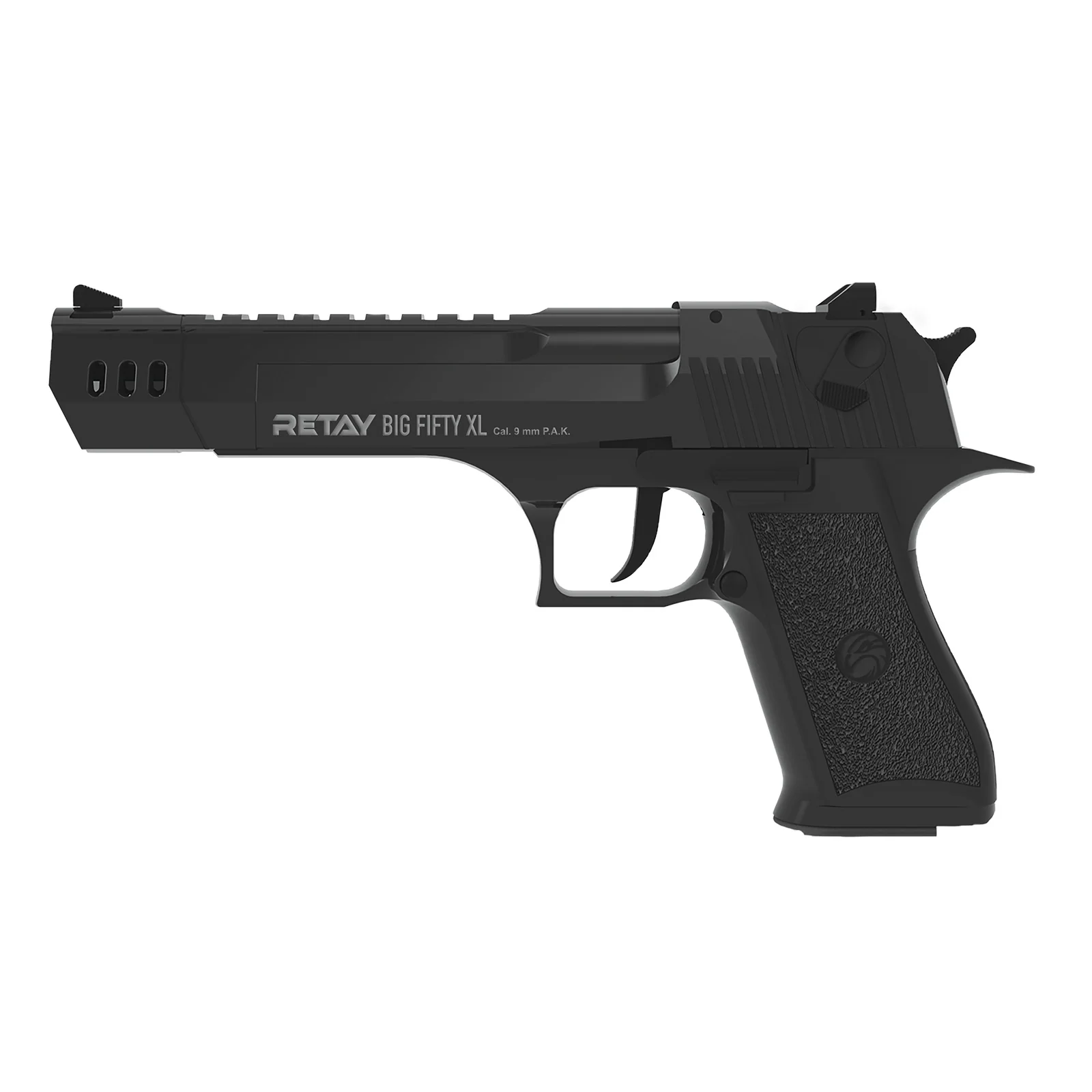 RETAY Big Fifty XL Black Schreckschusspistole 9mm PAK in Vollmetall - Image 2