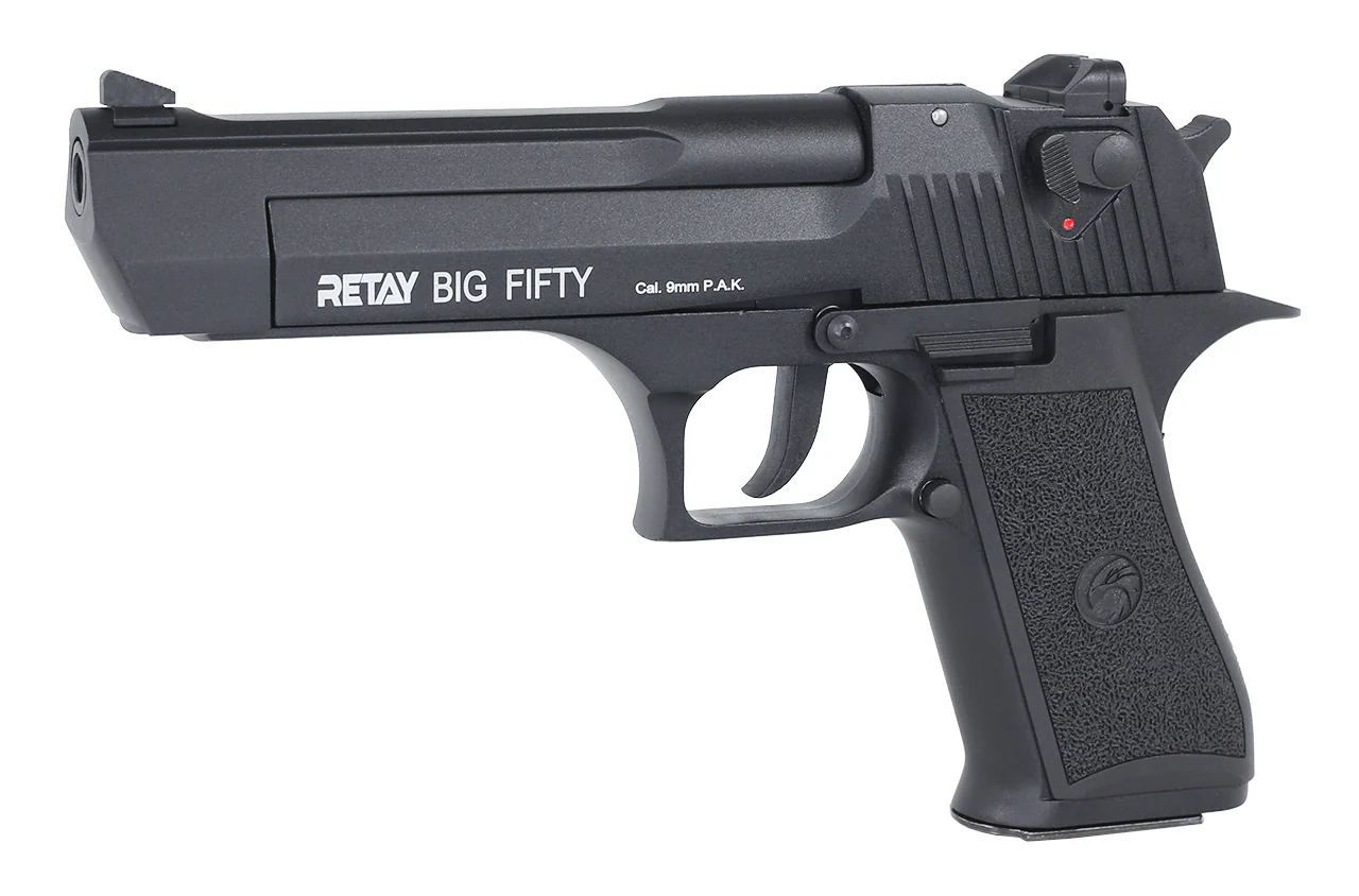 RETAY Big Fifty Black Schreckschusspistole 9mm PAK in Vollmetall
