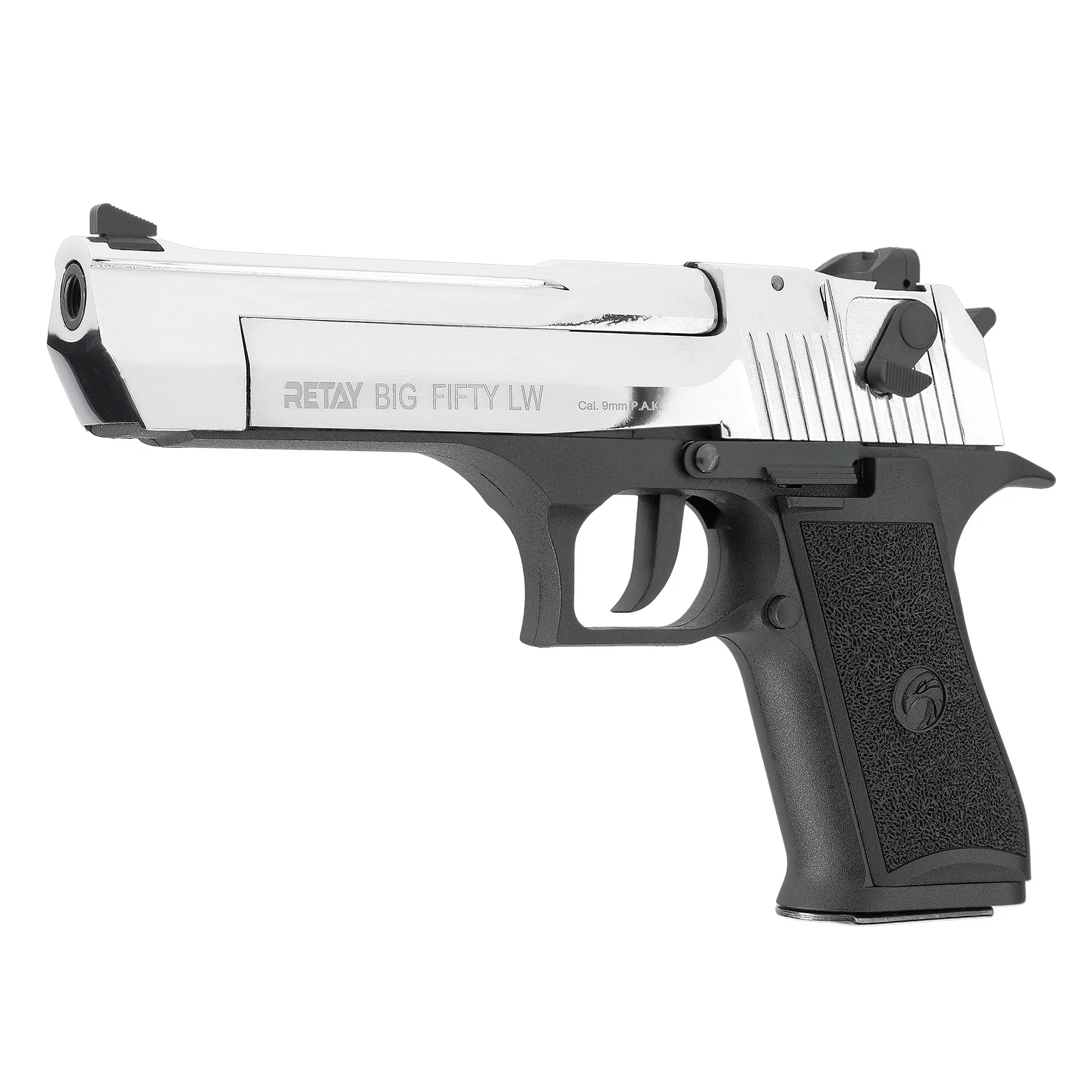 RETAY Big Fifty LW Chrome-Finish Schreckschusspistole 9mm PAK - Image 2