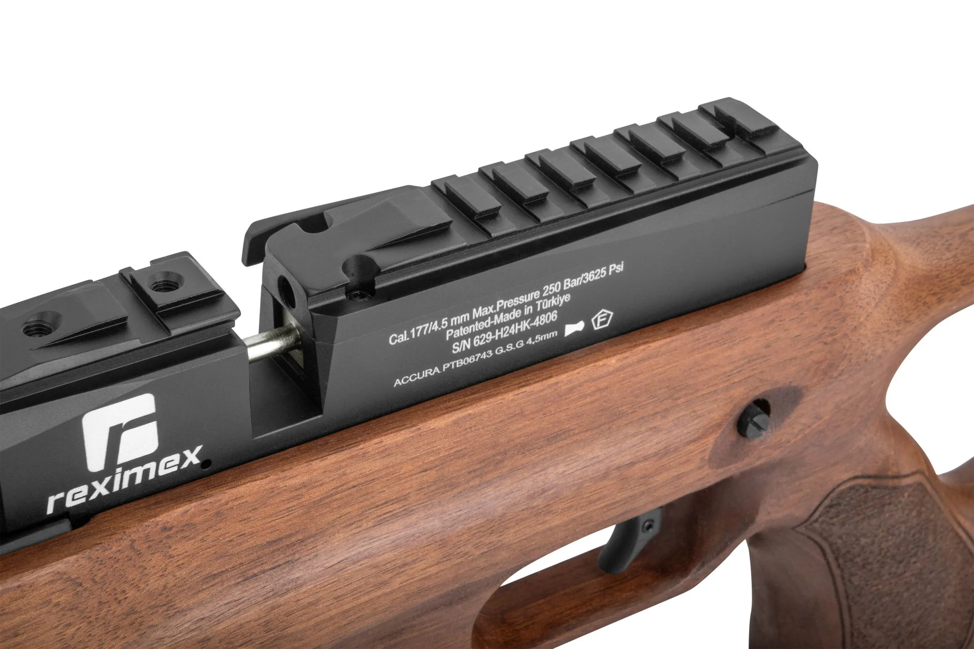 Reximex Accura Walnuss 4,5 mm – Präzises PCP Pressluftgewehr mit edlem Holzschaft - Image 5