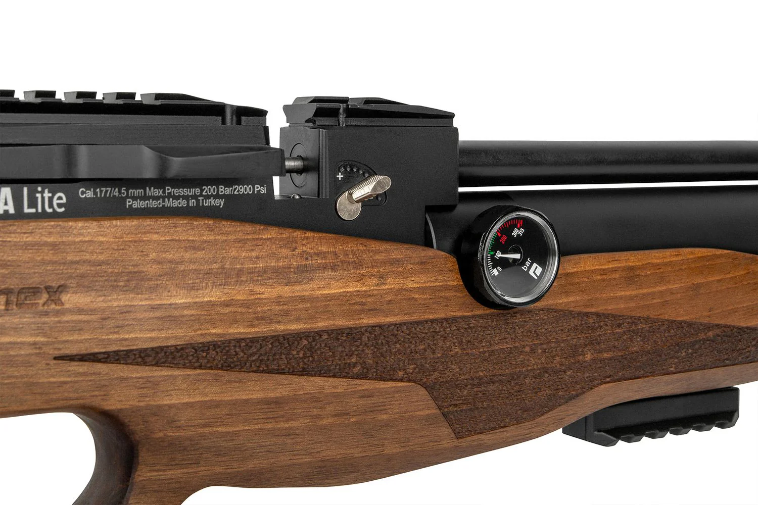 Reximex Tormenta Wood Lite – PCP Pressluftgewehr 4,5 mm Diabolo mit Walnussholzschaft - Image 7