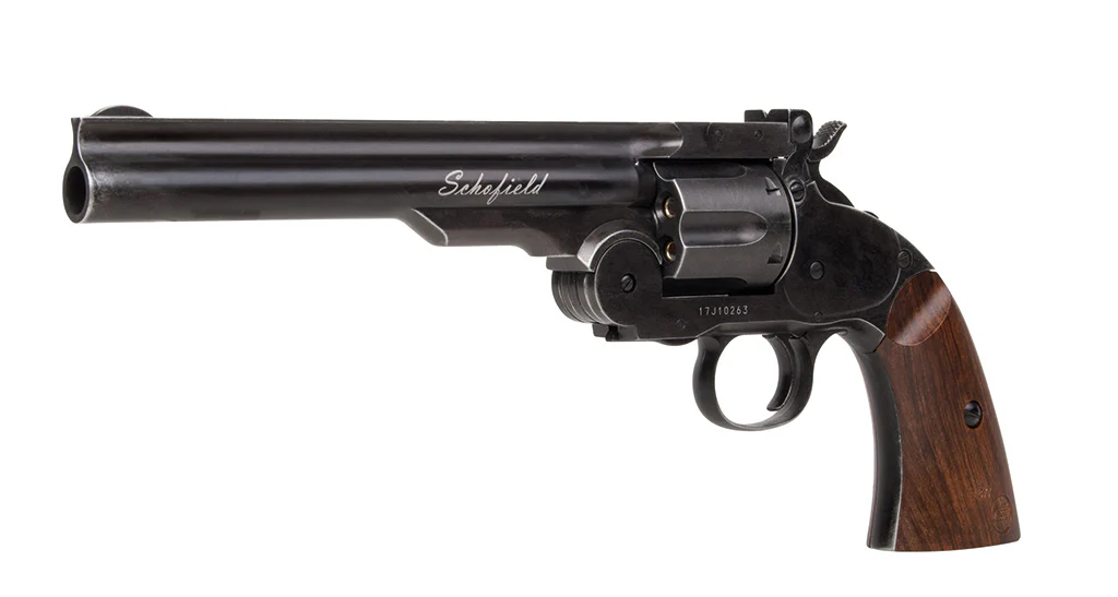Schofield 6" CO2 Revolver Aging Black 4,5mm Diabolo
