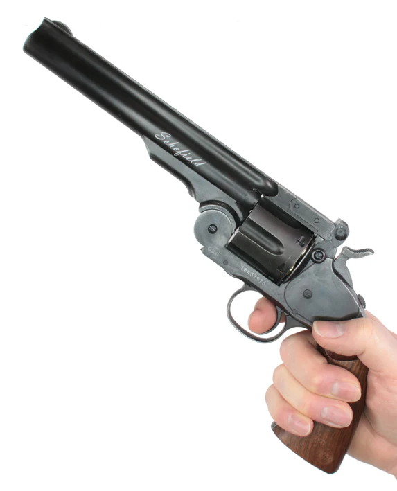 Schofield 6" CO2 Revolver Aging Black 4,5mm Diabolo - Image 12
