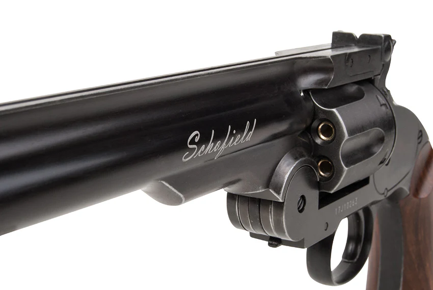 Schofield 6" CO2 Revolver Aging Black 4,5mm Diabolo - Image 5