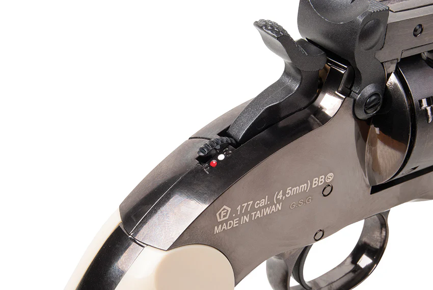 Schofield 6" CO2 Revolver Steel Grey 4,5mm Rundkugel - Image 6