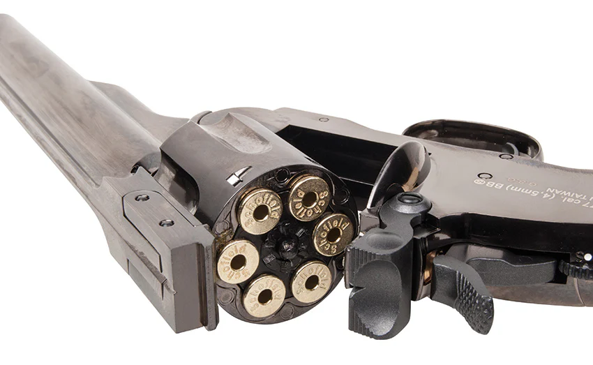 Schofield 6" CO2 Revolver Steel Grey 4,5mm Rundkugel - Image 9