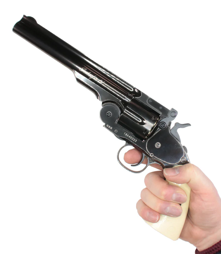 Schofield 6" CO2 Revolver Steel Grey 4,5mm Rundkugel - Image 13