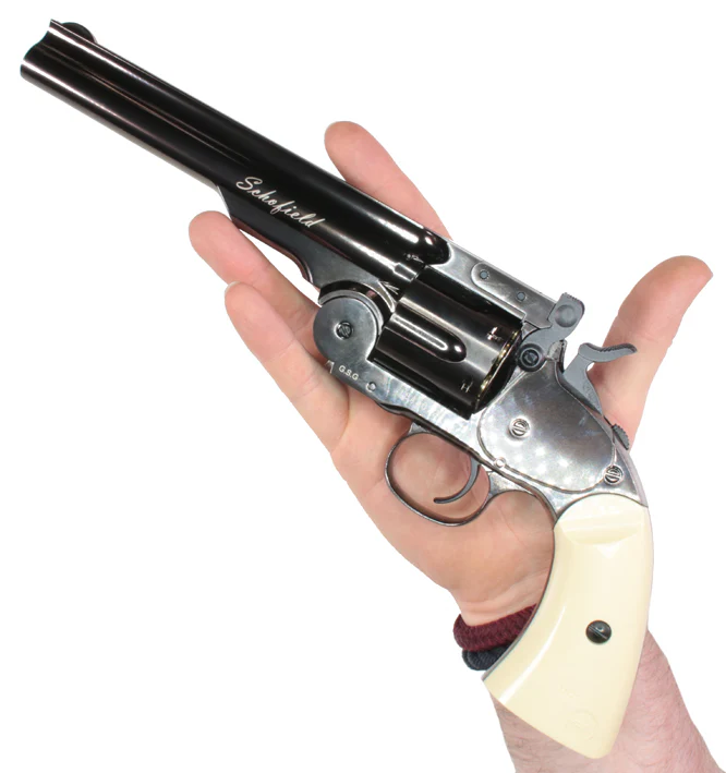 Schofield 6" CO2 Revolver Steel Grey 4,5mm Rundkugel - Image 14