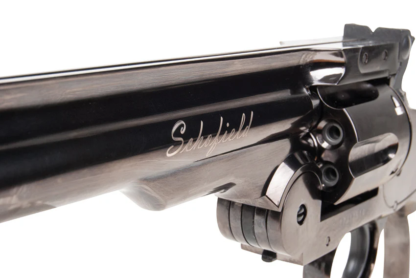 Schofield 6" CO2 Revolver Steel Grey 4,5mm Rundkugel - Image 2