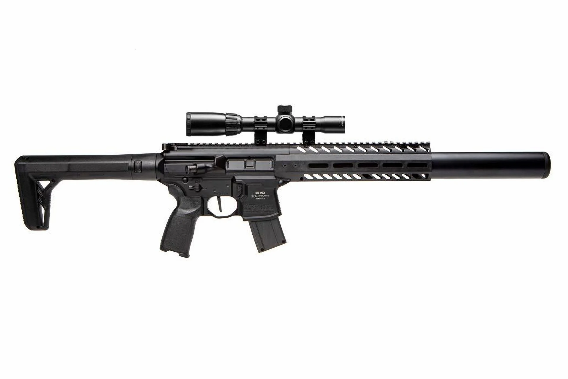 Sig Sauer MCX GEN2 CO2 Luftgewehr 4,5mm Diabolos inkl. 1-4x24 Zielfernrohr Kugelfangest - Image 3