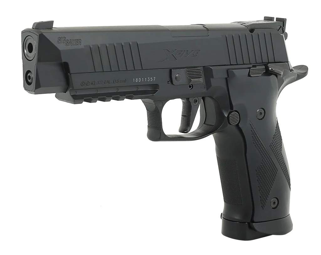 Sig Sauer X-Five Schwarz 4,5mm Diabolo & BB - Druckluft Co2 BlowBack - Image 2