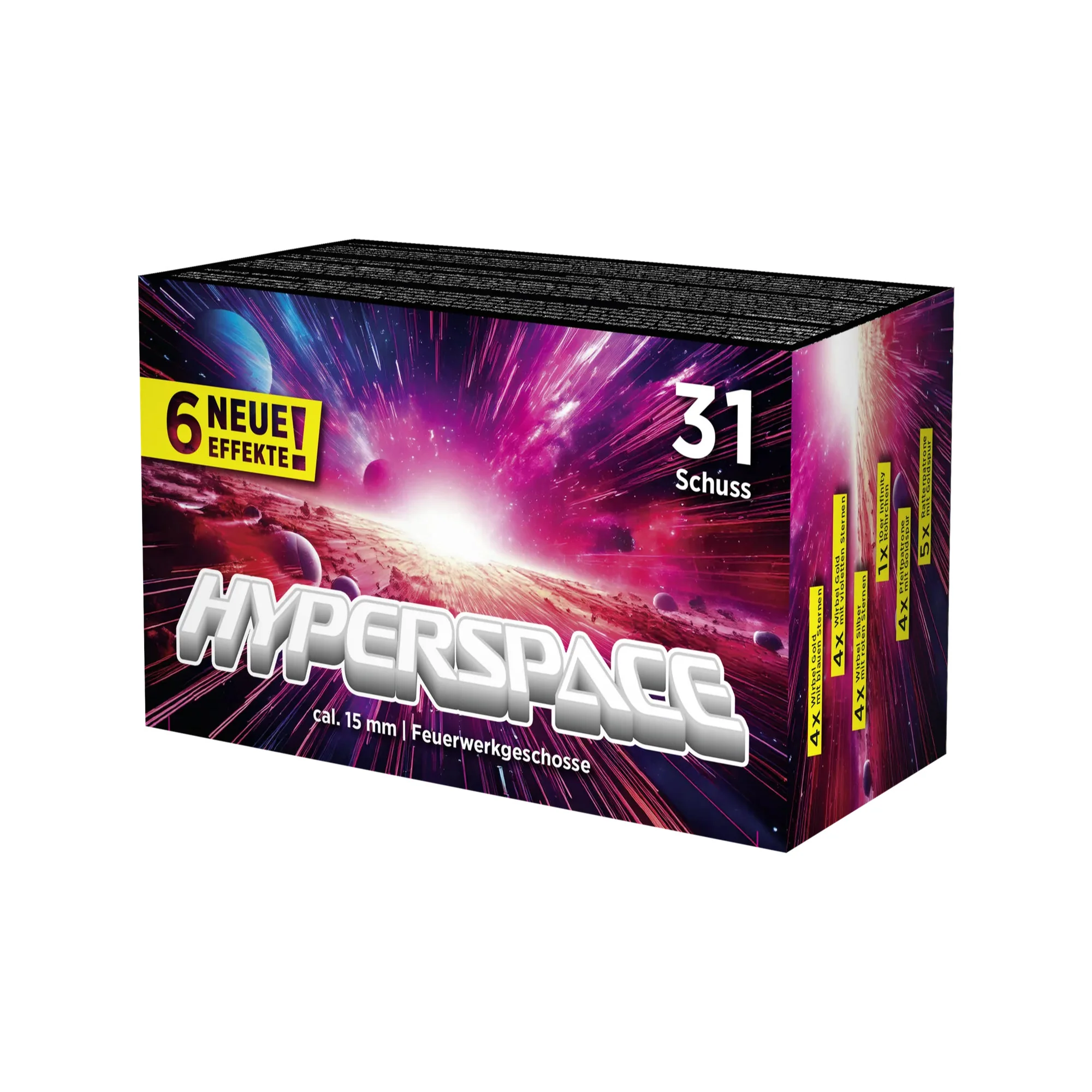 Hyperspace 31 tlg. Sortiment Weco Pyro Feuerwerk für Schreckschuss