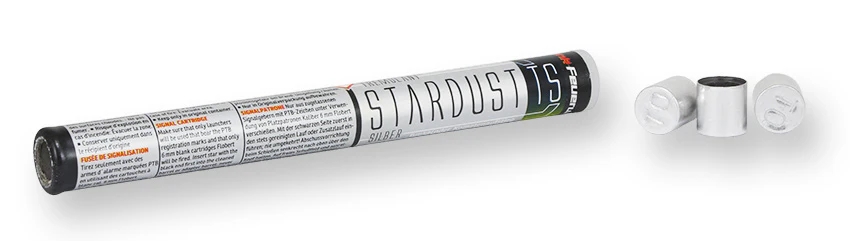 Stardust TS Tremolant + Silber 10 tlg. Zink Feuerwerk für Schreckschuss Waffen - Image 2