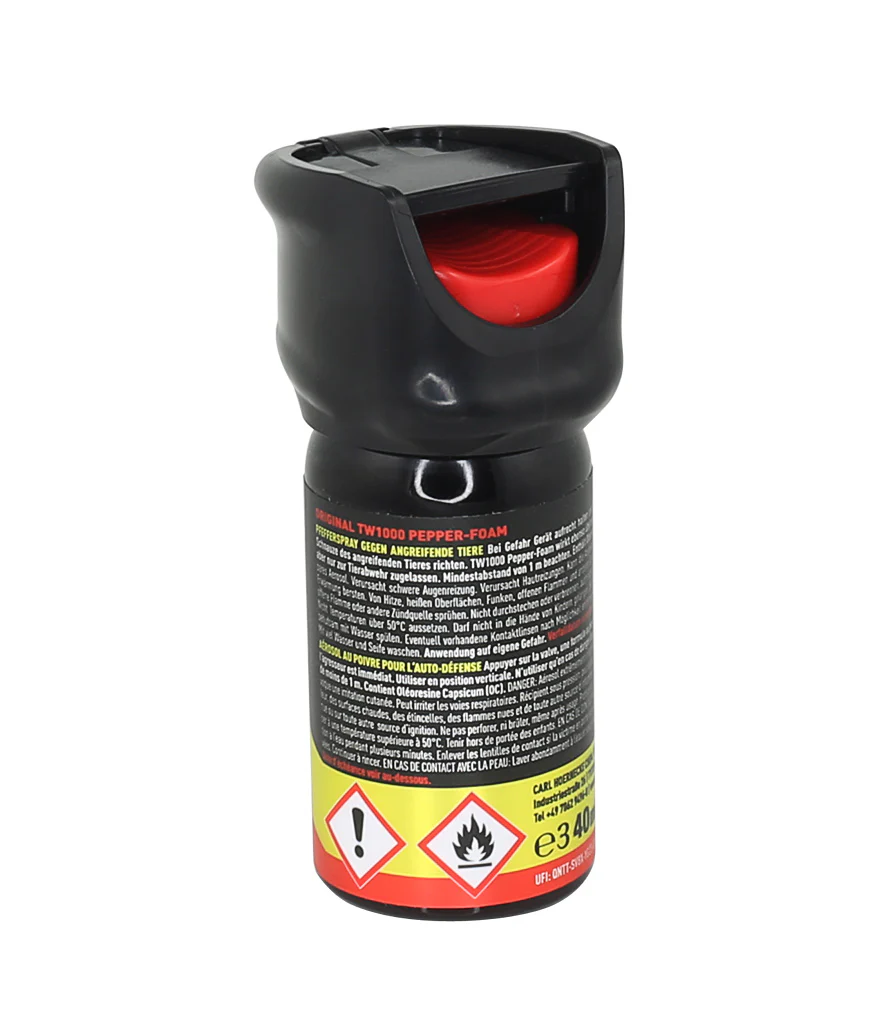 TW1000 Pepper-Foam Pfefferspray Tierabwehrspray 40ml - Image 2