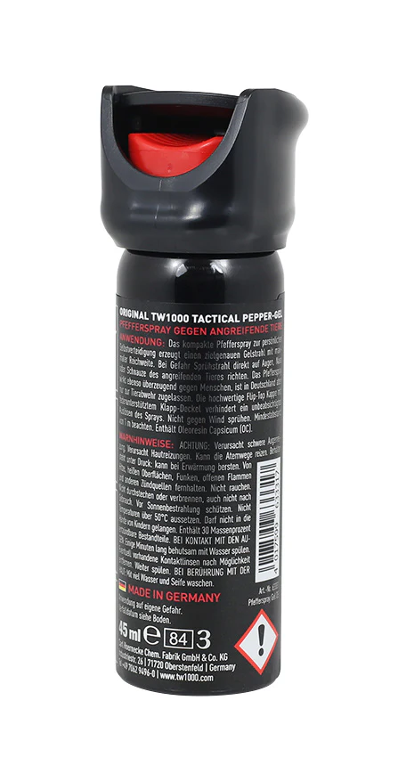 TW1000 Tactical 360° PepperGel Pfeffer-Abwehrspray 45ml - Image 3