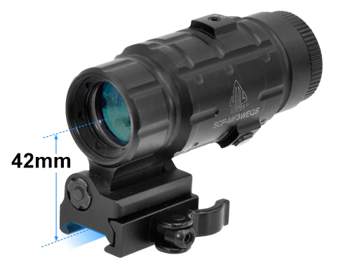 UTG QD Picatinny 3x Vergrößerungsoptik / Magnifier - Image 3